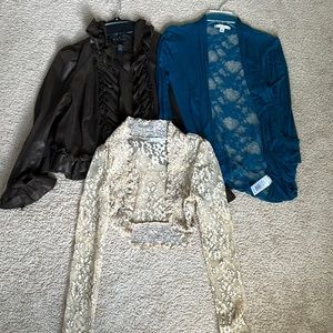 Bundle of 3 blazer/cardigan